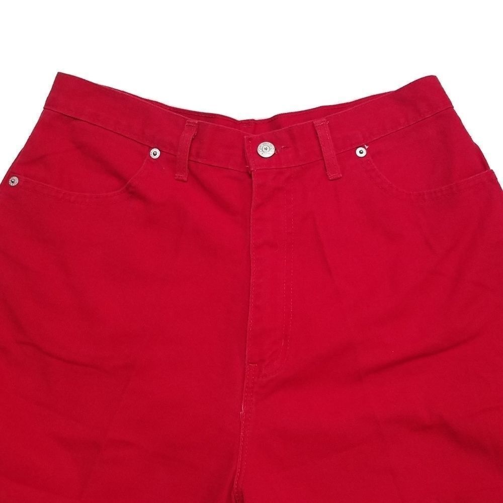Vintage 70s Faded Glory Red High Rise Denim Shorts - image 3